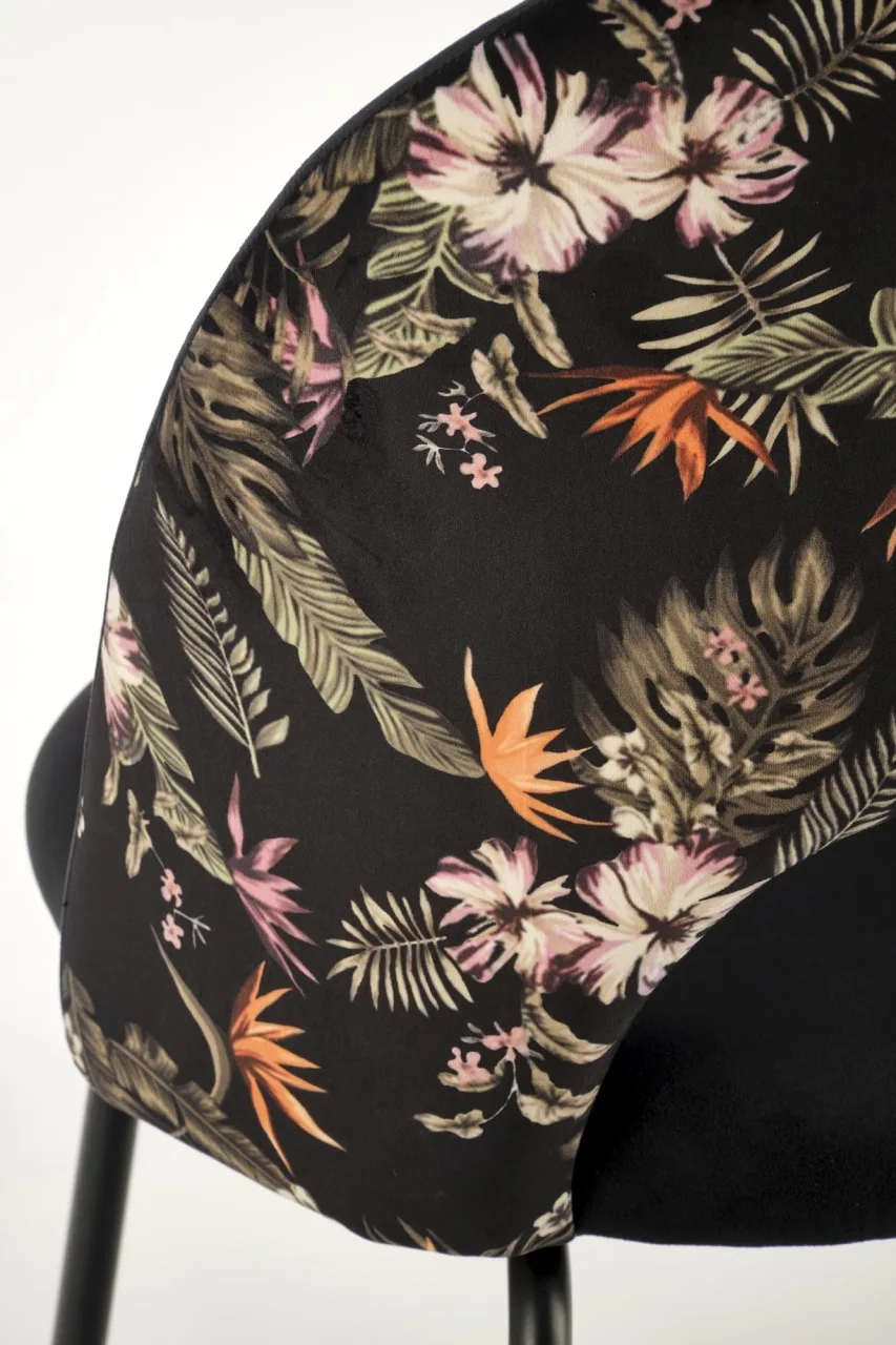 scaun-k505-negru-floral165132 Scaun K505 negru/floral - imagine 8