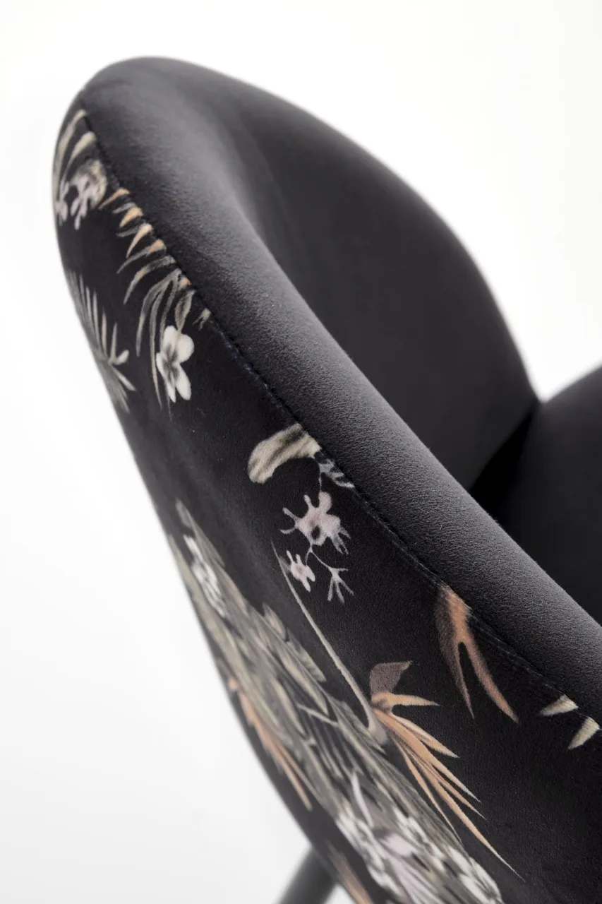 scaun-k505-negru-floral165133 Scaun K505 negru/floral - imagine 9