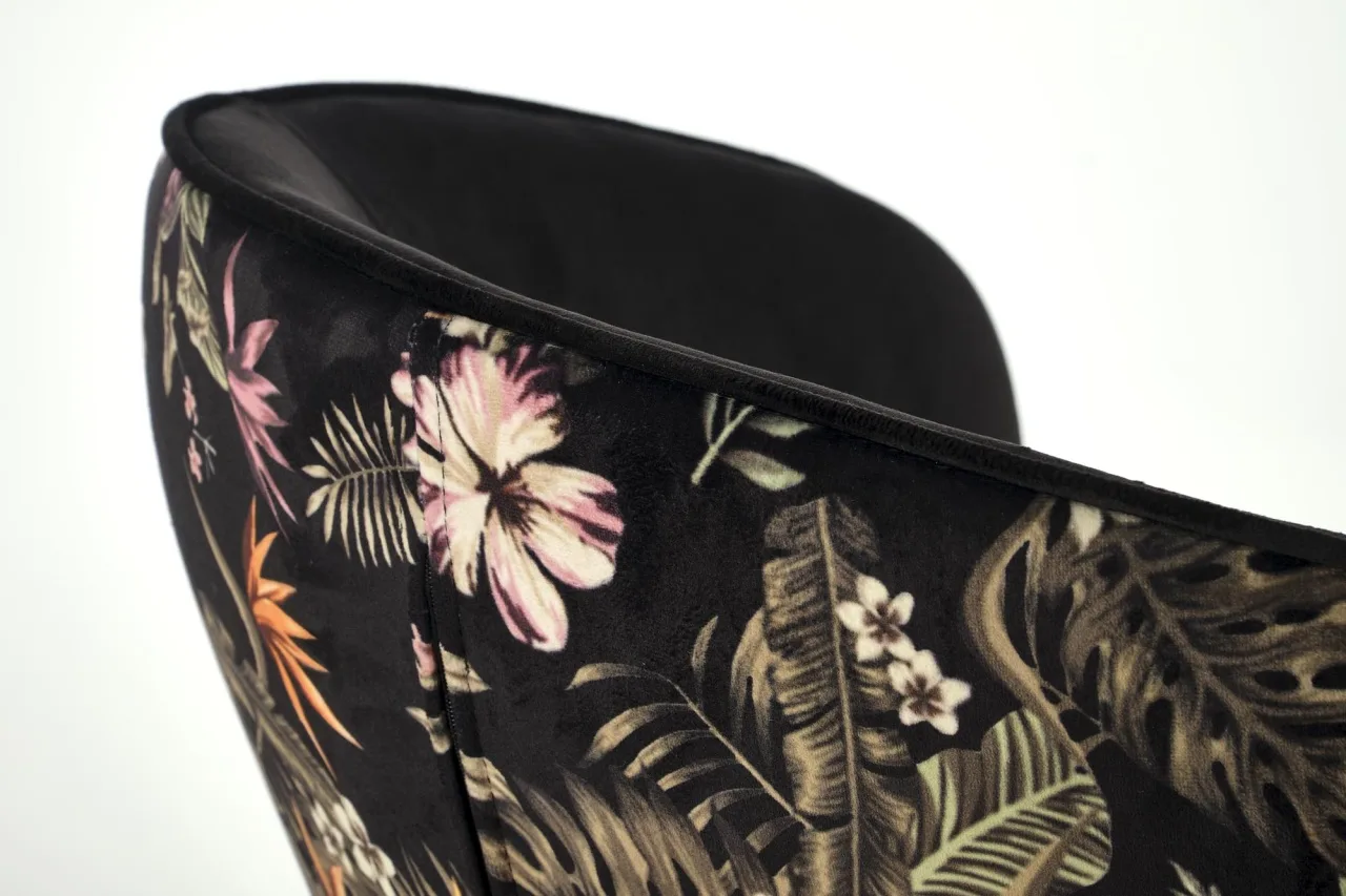 scaun-k506-negru-floral165144 Scaun K506 negru/floral - imagine 9