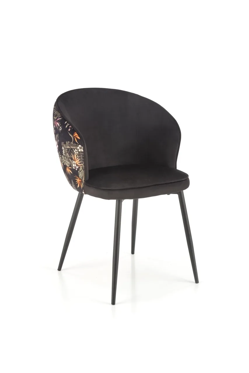 scaun-k506-negru-floral165147 Scaun K506 negru/floral - imagine 12