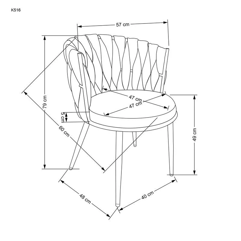 scaun-k516-stofa-bej78555 Scaun K516 stofa bej - imagine 12