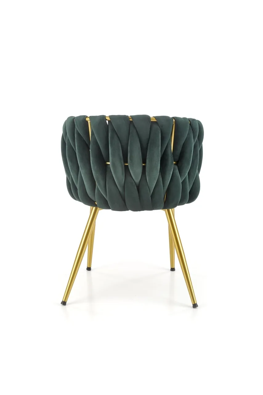 scaun-k517-velvet-verde-auriu165379 Scaun K517 velvet verde/auriu - imagine 3