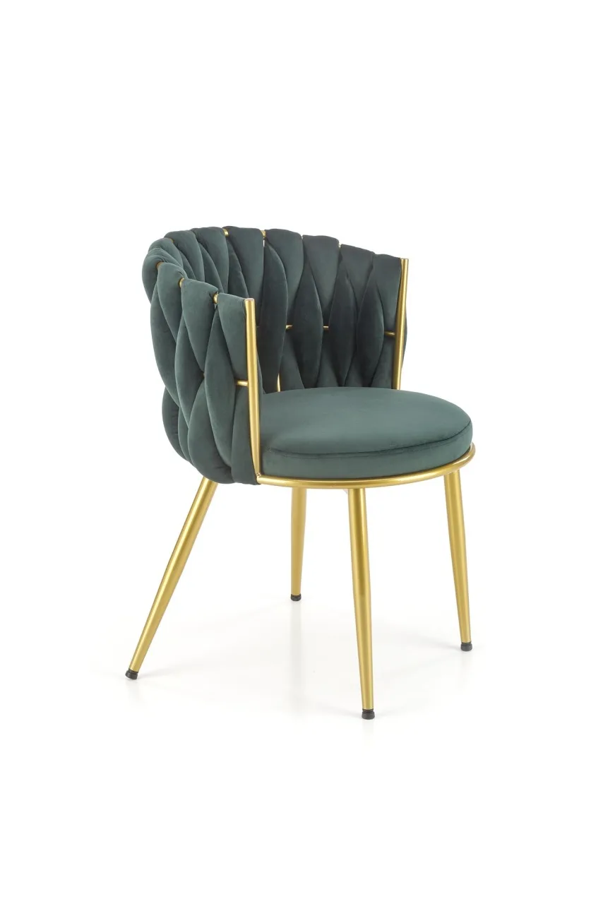 scaun-k517-velvet-verde-auriu165382 Scaun K517 velvet verde/auriu - imagine 6