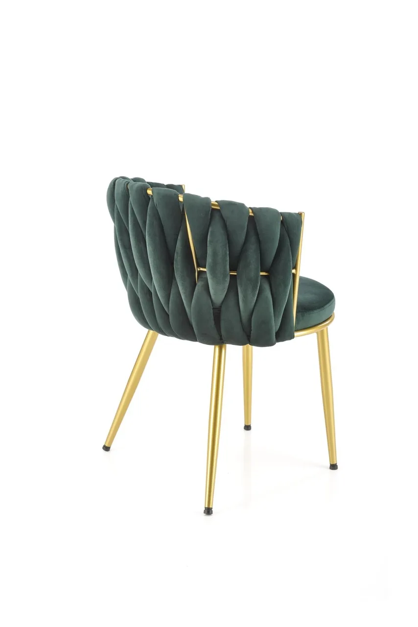 scaun-k517-velvet-verde-auriu165383 Scaun K517 velvet verde/auriu - imagine 7
