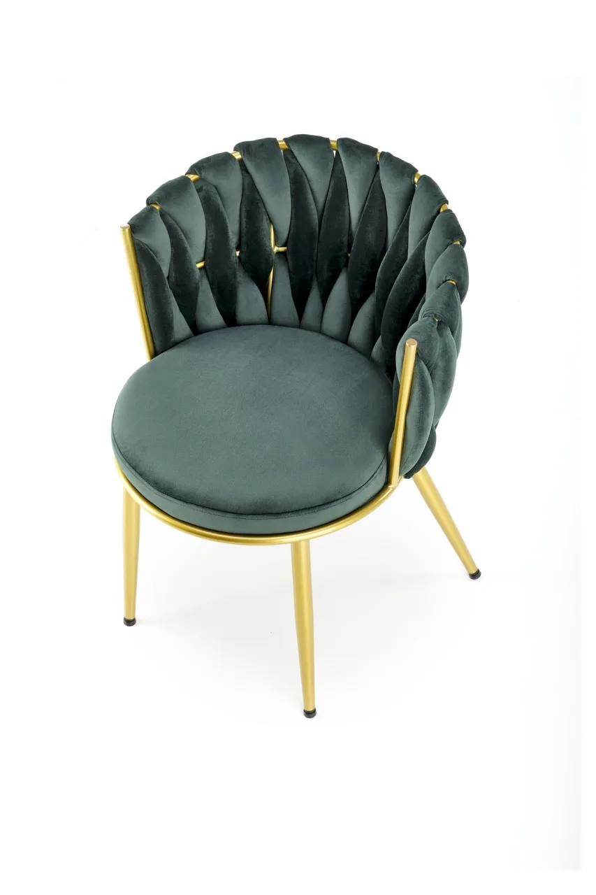 scaun-k517-velvet-verde-auriu165388 Scaun K517 velvet verde/auriu - imagine 12