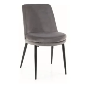 Scaun Kayla velvet gri Blu14