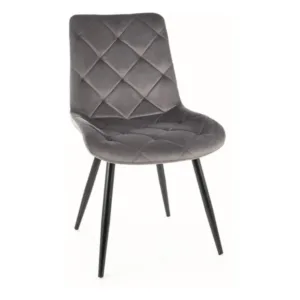 Scaun Ralph velvet gri Blu14