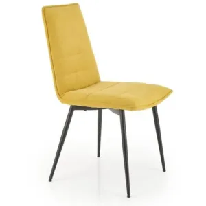 Scaun tapitat K493 mustariu - H92 cm