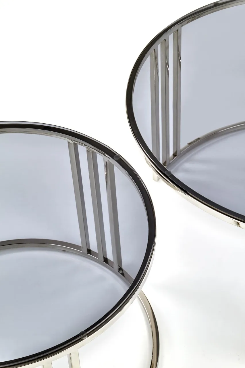 set-2-mese-de-cafea-mercury-sticla-fumurie-argintiu167361 Set 2 mese de cafea Mercury sticla fumurie/argintiu - imagine 10