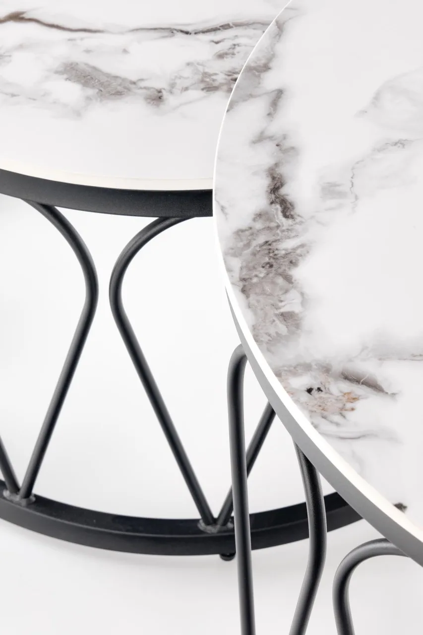 set-mese-de-cafea-formosa-–-marmura-alba-negru161701 Set mese de cafea Formosa – Marmura Alba/Negru - imagine 17