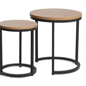 Set mese de cafea Hola – stejar/negru