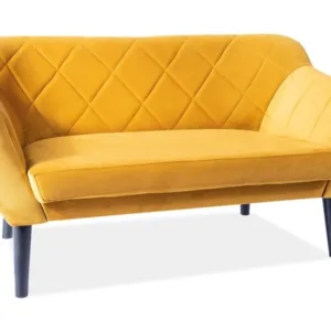 Canapea Karo 2 velvet curry Blu68/wenge