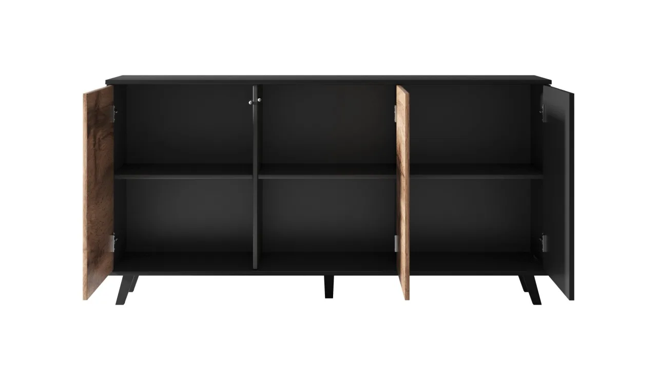 comoda-random-km1-stejar-wotan-negru-l160-x-a40-x-h82-cm171342 Comoda Random KM1 stejar wotan/negru - L160 x A40 x h82 cm - imagine 14