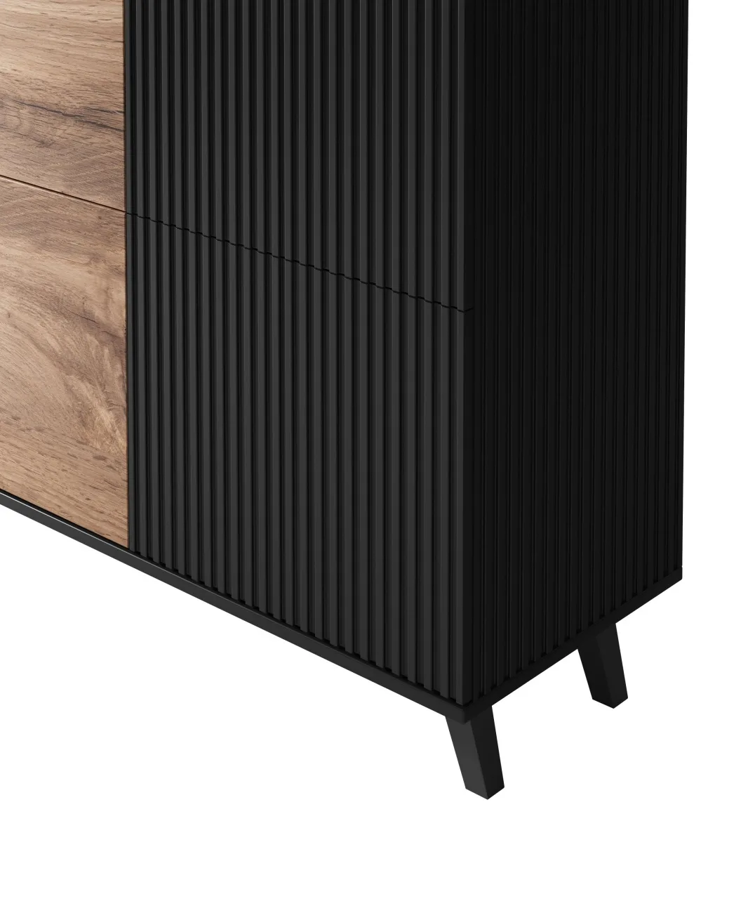 comoda-random-km2-stejar-wotan-negru-l100-x-a40-x-h95-cm171355 Comoda Random KM2 stejar wotan/negru - L100 x A40 x h95 cm - imagine 15