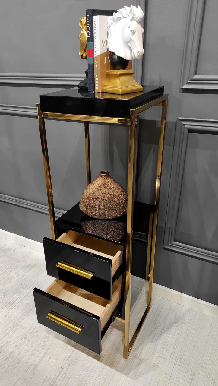 consola-rodez-iii-negru-gold-–-h103-cm23529 Consola Rodez III negru/gold – H103 cm - imagine 2