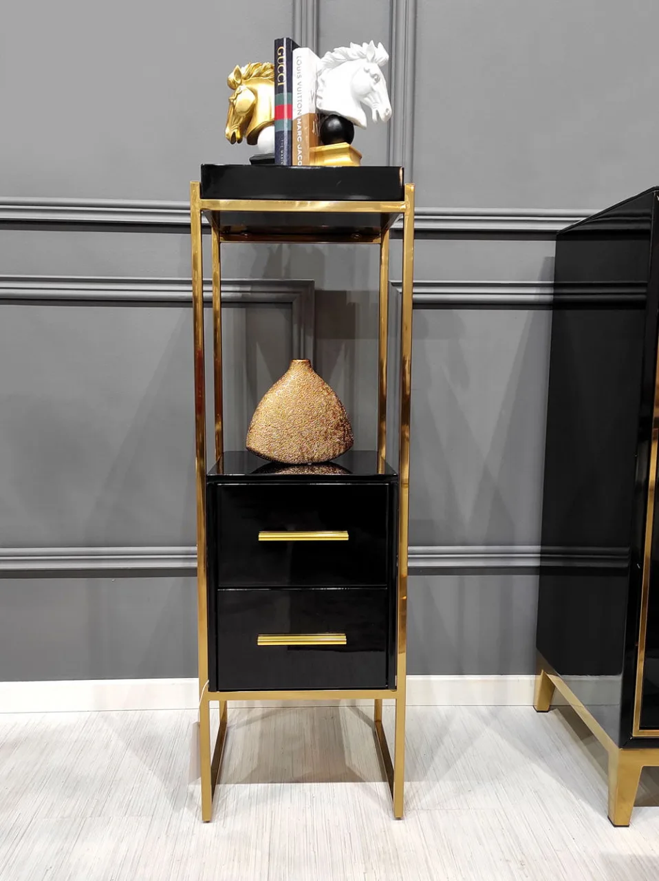 consola-rodez-iii-negru-gold-–-h103-cm23538 Consola Rodez III negru/gold – H103 cm - imagine 4