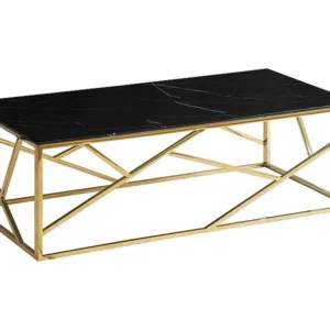 Masa de cafea Escada A II – Marmura Neagra / Gold
