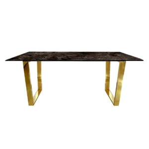 Masa Madera maro/gold marmura – H75 cm