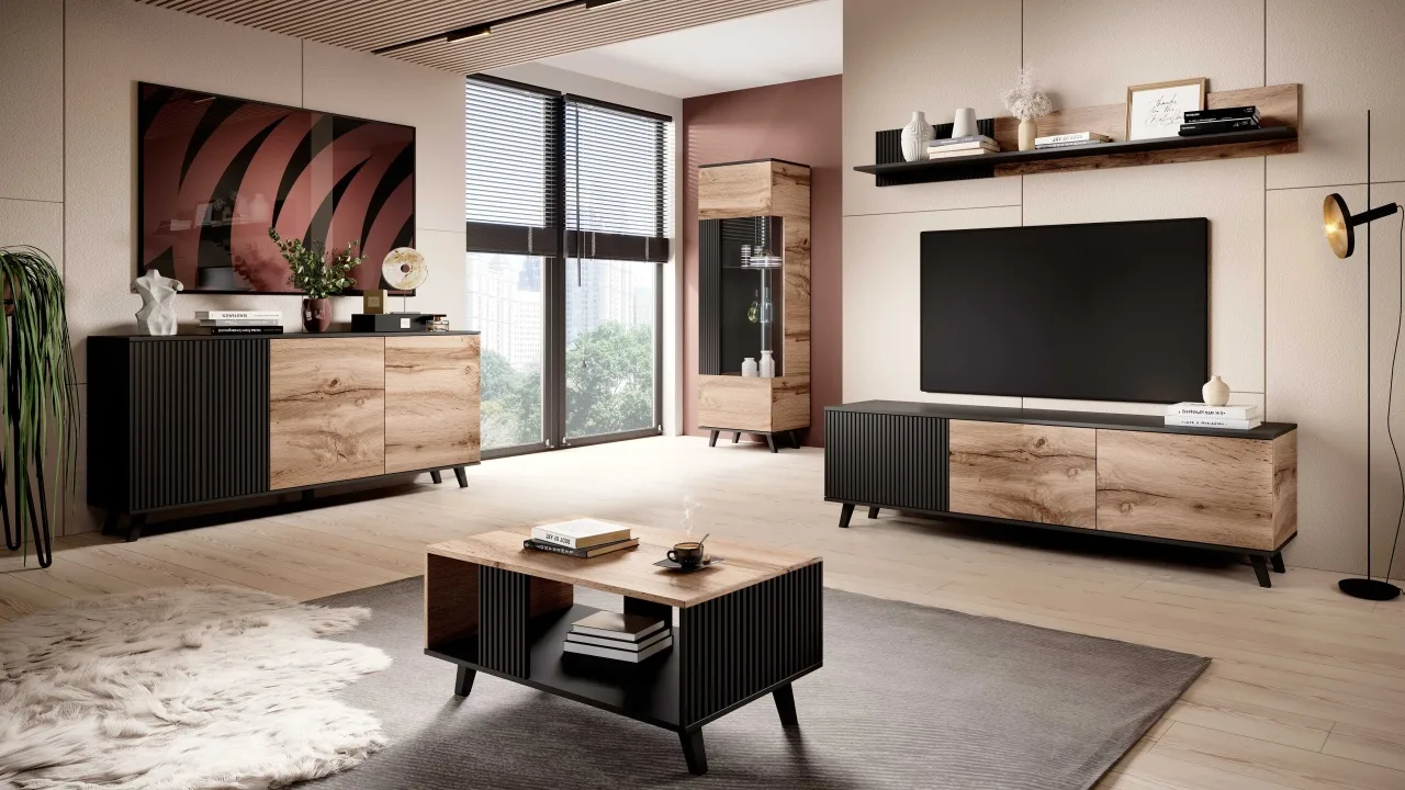 masuta-de-cafea-random-law1-stejar-wotan-negru-l92-x-a50-x-h40-cm171357 Masuta de cafea Random LAW1 stejar wotan/negru - L92 x A50 x h40 cm - imagine 4