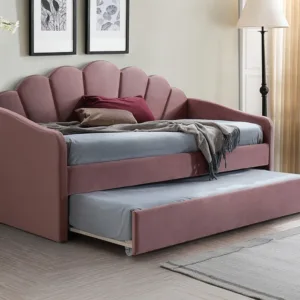 Pat/Canapea Bella velvet roz Blu52 – 90x200 cm