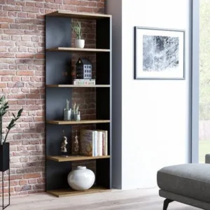 Raft Corner - stejar wotan/negru