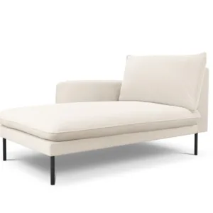 Sezlong tapitat Vienna plusat/picioare negre – L170 x l110 x h95