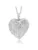 Locket Pendant Necklace Charm 1.5″ Engraved Flowers Heart Shape